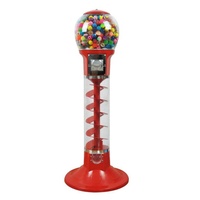 Distributeur automatique commercial à monnayeur personnalisable en métal, avec prise en charge de la langue anglaise, pour chewing-gums, bonbons et balles rebondissantes Ninix
