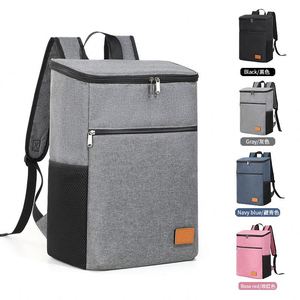 Grande capacité nouveau Oxford étanche 20L sac à dos déjeuner épaissi pique-nique extérieur Portable isolation pour la nourriture - Product Image 1