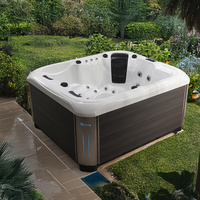 Bain à remous autoportant BG-8891 en acrylique Aristech avec contrôleur Balboa et chauffage, certifié CE, pour jardin, cour arrière, villa