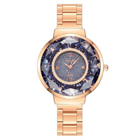 Montre à quartz pour femme la plus vendue, avec bracelet en acrylique, effet sable mouvant, strass en forme de diamant, miroir brillant, écologique, directement de l'usine