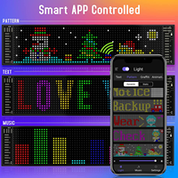 Letrero LED Flexible para Automóvil con Control por Aplicación, Texto Personalizado, Patrones, Animaciones, Pantalla LED Programable para Tienda, Automóvil, Bar, Hotel