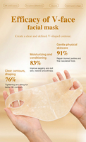 Masque liftant professionnel V-Line Or 24K, masque gel qualité salon, approvisionnement en gros, soins du visage spa, fournisseur en gros, OEM