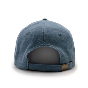 Casquettes de baseball personnalisées en coton délavé vintage de haute qualité à 6 panneaux, couleur unie, style denim Dad Hat - Product Image 4