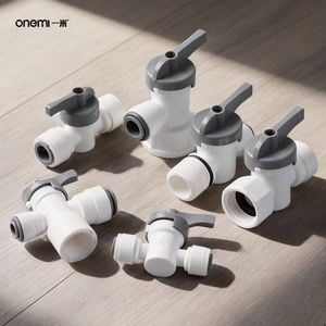 Katup Bola Sambung Cepat Pasokan Pabrik 1/4 inci <span class=keywords><strong>3</strong></span>/8 inci 1/28 inci Saklar Pemutus Inline untuk Pemurni Air RO Mesin Kopi Kulkas - Product Image 1