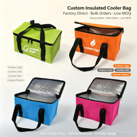 Sac isotherme d'extérieur avec fermeture éclair, sac de pique-nique thermique portable et réutilisable avec poignées et doublure argentée