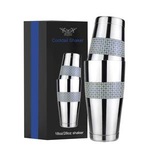 Tùy chỉnh Hoàng Gia mô hình retro SS304 Martini Bar bartender lắc <span class=keywords><strong>Shaker</strong></span> Mug đặt tin trên tin trọng 18/28oz Boston Cocktail <span class=keywords><strong>Shaker</strong></span> - Product Image 2