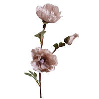 Fleurs artificielles en soie de 70 cm, motif pavot, pour décoration de mariage, table, mur, Noël, hôtel - Vente en gros