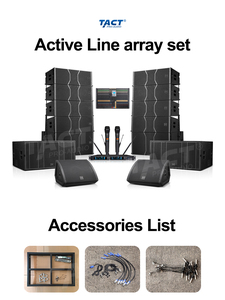Sistema de Altavoces Profesionales Activos de Doble Línea de 12 Pulgadas para Proyectos de Espectáculos y Actuaciones en Escenario - Product Image 2