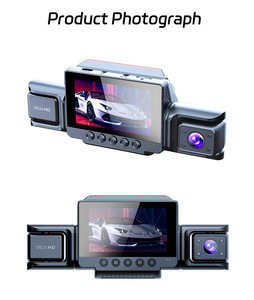 新しい4レコード1080P Dashcam、高解像度ナイトビジョン広角3.0インチスクリーンカーカメラDVR - Product Image 3