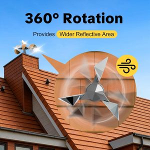 Entrepôt USA – Offre Spéciale Été 2026 : Dispositif Réfléchissant Anti-Oiseaux avec Base en Plastique pour Terrasse Extérieure - Product Image 5