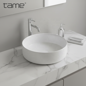 <span class=keywords><strong>Lavabo</strong></span> de Cerámica <span class=keywords><strong>para</strong></span> <span class=keywords><strong>Encimera</strong></span> TAME PZ6202, Forma Redonda, el Más Popular - Product Image 5
