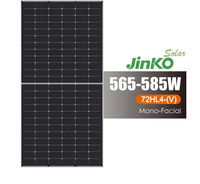 Panneau Solaire Photovoltaïque 565W-585W pour Usage Domestique, Demi-Cellules 144 Cellules, Vente en Gros, Compatible Jinko Solar