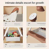 Vente en gros chaise de salle à manger portable multifonctionnelle en plastique pour bébé table à manger réglable pliable pour enfants pour la maison salon
