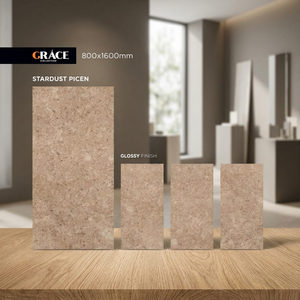 Azulejos de porcelana antideslizantes Rio Grey de 800x1600 mm para suelo y pared, con aspecto de piedra, diseño premium de 80x160 cm - Product Image 6