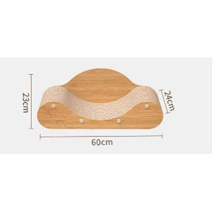 Venta al por mayor de rascadores para gatos en forma de U, camas para gatos resistentes al desgaste con forma de onda, y rascadores para gatos para sillones. - Product Image 3