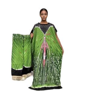 Nuovo Vestito Lungo in Poliestere Stampato Vintage Antistatico, Vendita Transfrontaliera, per Vacanze al Mare, Ampio e Alla Moda, <span class=keywords><strong>Taglie</strong></span> <span class=keywords><strong>Forti</strong></span> - Product Image 5