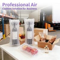 Sac de protection gonflable à colonnes d'air en PE, film protecteur, épaisseur et taille personnalisables pour bouteille de vin, antichoc