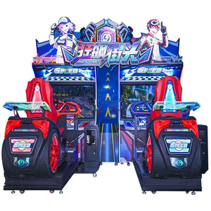 Máquina de juego de simulador de carreras de motos Arcade que funciona con monedas, adecuada para niños grandes de dos plazas - Product Image 1