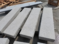 Pierre décorative d'extérieur à bas prix, pierre naturelle en granit blanc, pavés de bordure, pierres de marche, ardoise, pierre de bordure