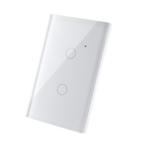 Les fabricants Tuya Gang Touch Glass Interrupteur électrique Télécommande Alexa sans fil Smart Wifi Interrupteur mural et prise