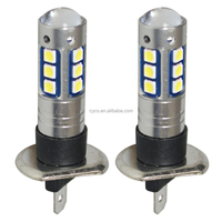Pièces et accessoires pour véhicules, systèmes d'éclairage automobile, éclairage intérieur, ampoules LED blanches H1 15SMD 3030 15LED 12V 5W, ampoule de voiture