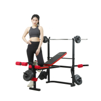 Presse de banc en métal réglable de vente chaude équipement de gymnastique de haute qualité avec des bancs et des supports de forme physique d'extension de jambe