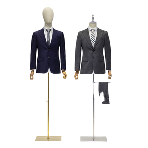 Manichino Maschile Regolabile a Mezzo Busto, Espositore per Abiti da <span class=keywords><strong>Uomo</strong></span> per Vetrine di Negozi - Product Image 1