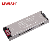 Alimentation LED étanche MWISH ST-300-24 300W 24V pour l'installation de rétroéclairage d'écrans de grande taille
