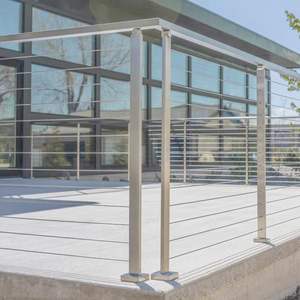 تصميم سياج كابلات من الفولاذ المقاوم للصدأ الأسود DBM للسلالم والشرفات، نظام سياج خارجي بالكابلات - Product Image 5