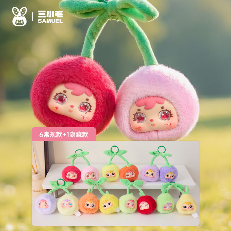 Tre piccoli frutti per capelli portafortuna - confezione da 6