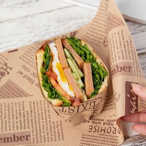 Baking <b>Paper</b> Baking Pans Greaseproof Food Packing <b>Paper</b> <b>Contact</b> Directly Wax <b>Paper</b> for Sandwich Burger Wrapping - Product Image 4