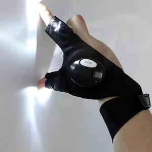 Bán buôn cá cắm trại Glow <span class=keywords><strong>LED</strong></span> Đèn Pin Sạc đèn pin Găng tay ngoài trời câu cá găng tay công cụ găng tay đèn - Product Image 4