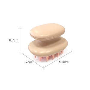 Nouvelle Brosse à Cheveux en Silicone de Haute Qualité avec Logo Personnalisé, Brosse de Massage du Cuir Chevelu Durable, Brosse de Nettoyage de la Tête - Product Image 4
