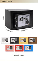 Caja Fuerte de Acero Nickphilo Personalizada al por Mayor, Sistema de Desbloqueo 3 en 1 (Huella Dactilar/Llave/Código), Cerradura Digital Electrónica para Uso Comercial