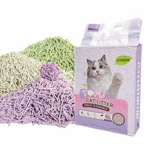 Litière pour chat en tofu de qualité supérieure, agglomérante, jetable dans les toilettes, emballée sous vide, de qualité alimentaire, 2,5 kg, facile à nettoyer - Product Image 1