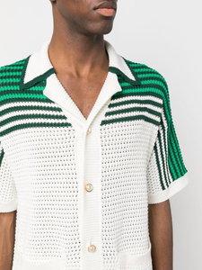 Maglione Estivo Personalizzato a Maniche Corte, Polo in Maglia di Cotone, <span class=keywords><strong>Cardigan</strong></span> a Maniche Corte per Uomo - Product Image 3