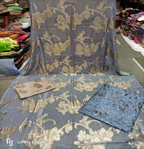 Vente chaude Faransawi Robe De Mariée 100% Soie Respirant Multicolore Imprimé Cristal Pierres Dirac Somali Tissu Tissé En Gros - Product Image 6