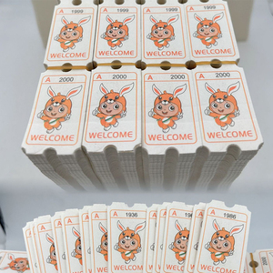 Hot bán tùy chỉnh 180g giấy vé Arcade Redemption Xổ Số vé - Product Image 3