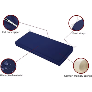 Banc épaissi matelassé et coussin de siège de canapé coussin de <span class=keywords><strong>matelas</strong></span> Long pour chaise de jardin baie vitrée et meubles d'extérieur coussins décoratifs - Product Image 3