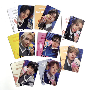 Fournisseur kpop Cartes postales à slogan couleur double face personnalisées <span class=keywords><strong>Carte</strong></span> <span class=keywords><strong>photo</strong></span> en papier <span class=keywords><strong>avec</strong></span> Idol collectKpop photocards - Product Image 4