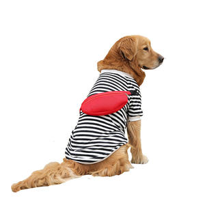 Vente chaude <span class=keywords><strong>Labrador</strong></span>, Husky Summer Outdoor Shirt Fashion Large Breed Dog Stripe Vest - Product Image 2