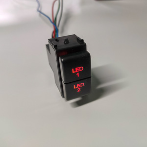 สวิตช์รวมนิสสัน รุ่น CD-2018 ปุ่มคู่สำหรับไฟตัดหมอก ไฟเดย์ไลท์ กล้องติดรถยนต์ อุปกรณ์เสริมสำหรับการอัพเกรด - Product Image 3