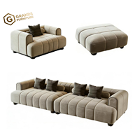 Canapé de bureau modulaire de luxe moderne de style italien, 100 % cuir, écologique, pour hôtel, école, bureau - Vente chaude