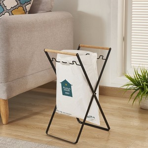 Multifunctional Outdoor Household Foldable Iron Wrought Garbage Rack <strong>Kitchen</strong> Miscellaneous <strong>Storage</strong> <strong>Unit</strong> for Bathroom Metal - Product Image 1