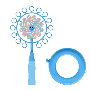Baby Heart Shape <b>Bubble</b> <b>Wand</b> Pink Automatic <b>Bubble</b> Maker For Children 0-24 Months Toy With Windmill Design - Product Image 2