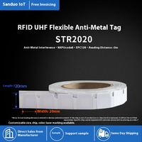 WES WE-STR Flexible Anti-Métal RFID Smart Sensor Chip UHF Soft Printable Electronic Tags Gestion des outils Modules NFC Accessoire