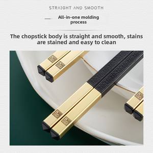 Palillos Chinos de Lujo Personalizados de Fibra de Vidrio Negra Grabada de 24 cm, Reutilizables, Ecológicos, Regalos Empresariales Personalizados - Product Image 4