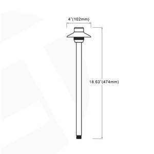 Accesorio de iluminación de paisaje de latón fundido a presión LT2411, bajo voltaje, 12V, CA/CC, con <span class=keywords><strong>mini</strong></span> sombrero único para sistema de iluminación al aire libre - Product Image 3