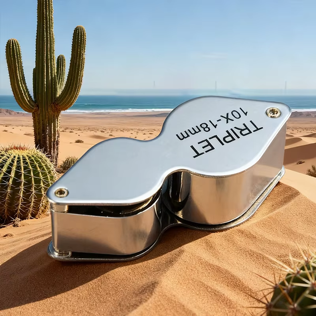 Hot Selling 18mm/12mm Small Glass Magnifying Glass Loupe for Diamond Detect