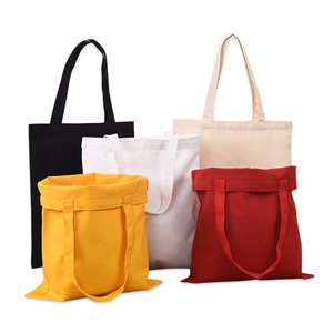 Biểu Tượng Tùy Chỉnh Chất Lượng Cao In Tái Chế Đồng Bằng Hữu Cơ Bông Vải <span class=keywords><strong>Tote</strong></span> Túi Mua Sắm Với Dây Kéo - Product Image 2